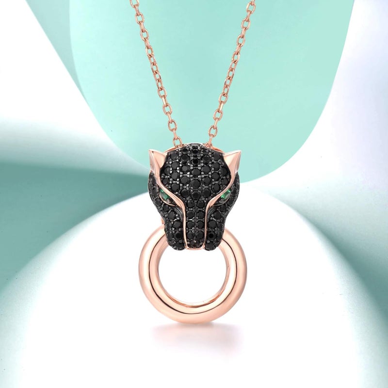 Santuzza 925 Sterling Silver Animal Gemstone Pendant for Women - Image 3